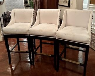 (3) Ballard Design "Marcello" Bar Stools