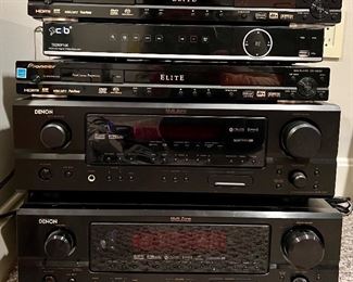 CIB Digital Video Recorder (THZ80P16K)                                                                                                                            (2) Pioneer Elite DVD Players                                                                                                       
Denon AV Surround Receiver AVR-1507                                                                                                                 Denon AV Surround Receiver AVR-1907 