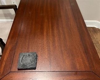 $475~ OBO~ FLAMED MAHOGANY OFFICE DESK