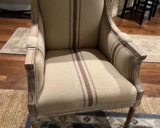 $440 EACH OBO~ (TWO AVAILABLE)~ DISTRESSED WOOD ARM CHAIR