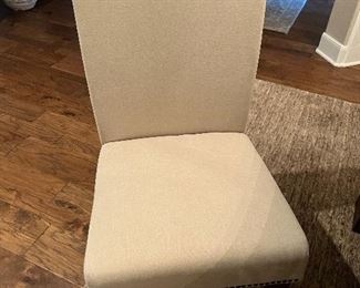 $2100 (OBO)~ SET OF SIX BEAUTIFUL POTTERY BARN CHAIRS WITH NAIL HEAD EMBELLISHMENTS
