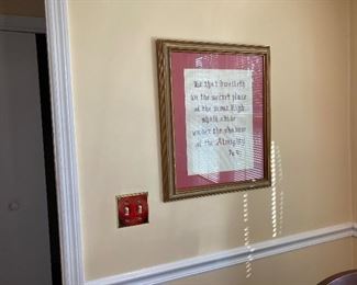 Psalm cross stitch