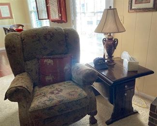 Handsome Lazy-Boy recliner. 