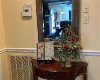 Mirror and console table