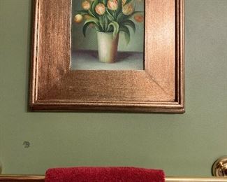 Gilt gold framed picture