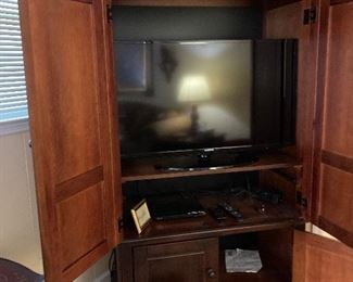 TV armoire with lots of storage 