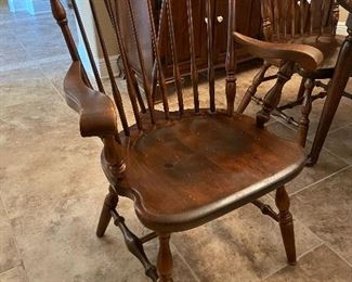1_____$1,195 
Ethan Allen  dining table 
60Lx48Wx30H with 
2arm chairs, 4side chairs 36H