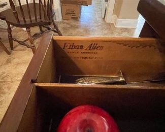 2_____$700 
Ethan Allen curio cabinet 
61Lx19Lx78L
