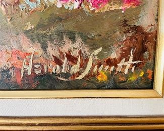 10_____$450
Harold Smith Mid Century Oil on Board Painting Rocky Mountain 
57Wx32H