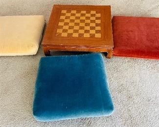 9_____$160
Japanese Rosewood Chessboard w/3 Velvet Pillows 
25x25x7H
