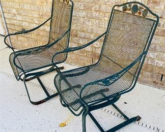 14_____$90
Pair of Iron Outdoor Chairs