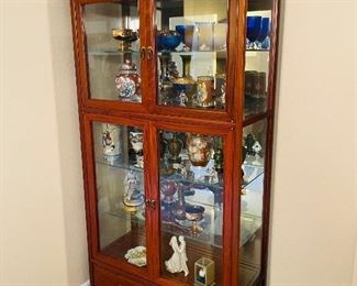 19_____Rosewood Glass Curio
36Wx16Dx72H