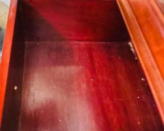 3_____$375 
 Rosewood 4 drawer
coffee table 61Wx20Dx16H 
with 1 side table 22x22x23H