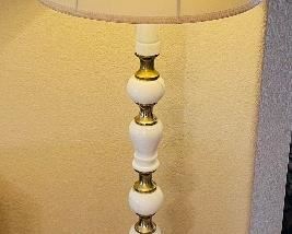 20_____$250
Marble and Brass Floor Lamp
  w/Silk Shade 71H
