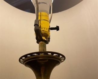 20_____$250
Marble and Brass Floor Lamp
  w/Silk Shade 71H
