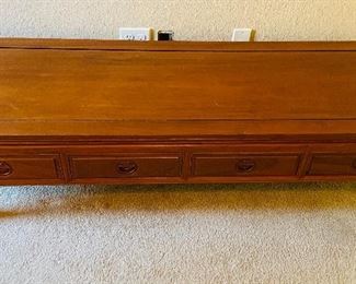 3_____$375  Rosewood 4 drawer
coffee table 61Wx20Dx16H 
with 1 side table 22x22x23H
