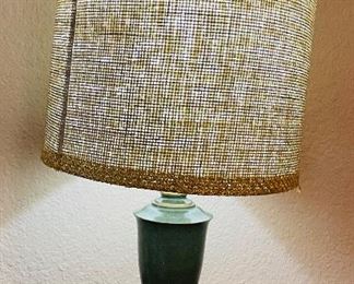 32_____$60
Pair of Green and Gold metal Lamps 33H