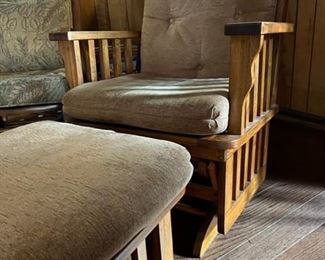 Rocker with footstool