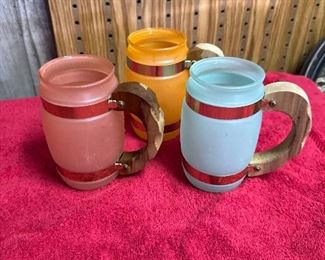 Set of three Siesta beer mugs