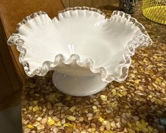 Fenton Scalloped Candy Dish