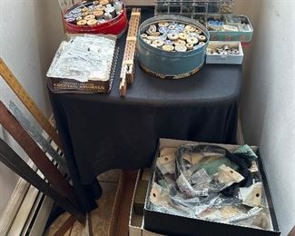 Vintage Buttons and sewing Stuff
