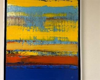 Original painting by local artist, Marisa Tiberi. “Colorscape”