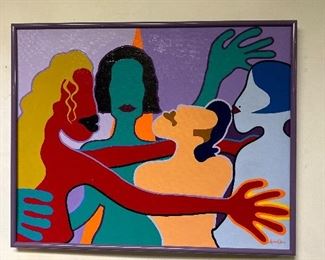 Original painting by local artist, Marisa Tiberi. “Color Girls”