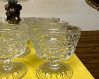 12 anchor, hocking, Wexford sherbet glasses