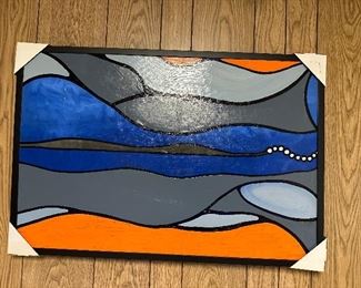 Original painting by local artist, Marissa Tiberi. “ Wiggle”