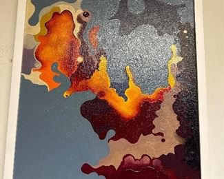 Original painting by local artist, Marisa Tiberi “Wild Sky”