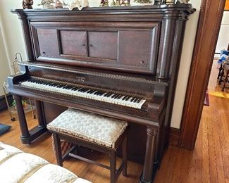 Antique Weser brothers upright piano