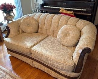 Cream, color, Queen Anne sofa