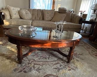 Hammary glass, top coffee table