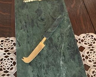 Marble cheese plate.