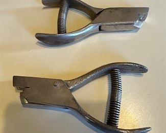 Vintage railway conductor, ticket punch