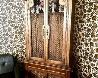 French provincial stereo cabinet