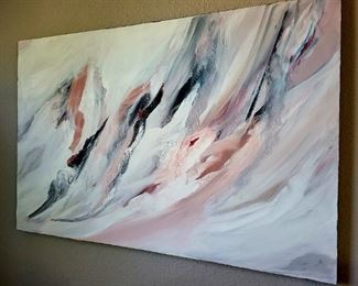 large oil on canvas $90 or bid #7