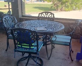 One of two super nice patio sets