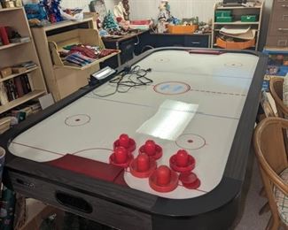 Available for pre-sale: message us with your offer. Great condition air hockey table