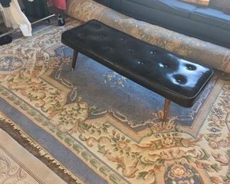 mcm leather bench