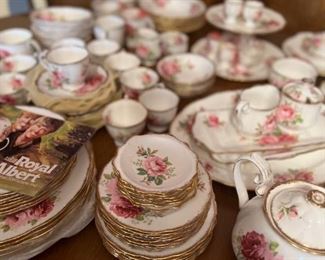 Royal Albert China 126 piece set American Beauty