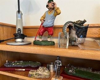 Whimsical golf figurines