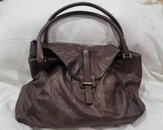 Purse 10 Jil Sander leather oversize bag.  Gently used and clean inside and out.  18 X 15