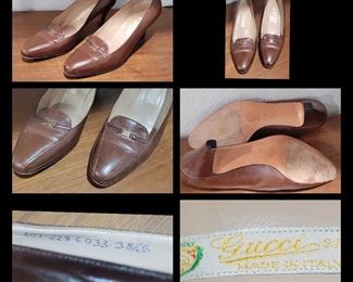 Shoes 2 gucci brown leather 