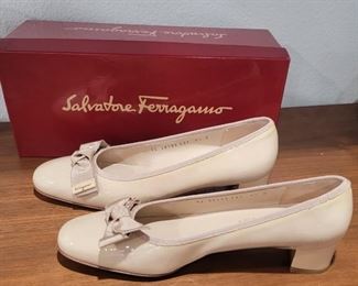 Shoes 3 Salvadore Ferragamo shoes with box.  They look like they were never worn.  Good condition if worn very light wear.  Size 8 DL 26106 C37 
Size 8.5 B