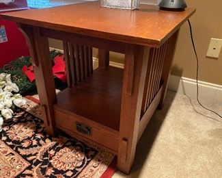 Broyhill mission style nightstand/end table