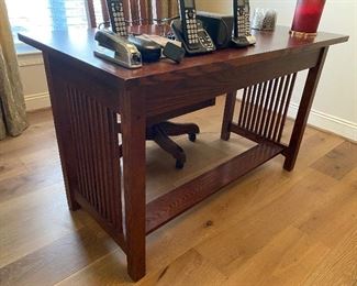 Mission style desk