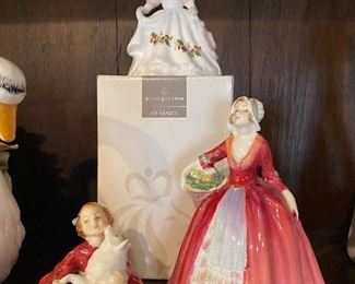 Royal Doulton Pretty Ladies - Home Again and Janet