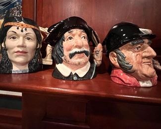 ROYAL DOULTON TOBY JUGS~~~ Xtra Large ~~~ Some double sided ~~~ 
2. Pancho sanca 
3. GONE AWAY  
5. KING ARTHUR double sided Guinevere 
6. Napoleon + Josephine double sided
7. Falstaff Bookend 
8. Long John Silver 
9. The Lawyer 
10. George Washington 