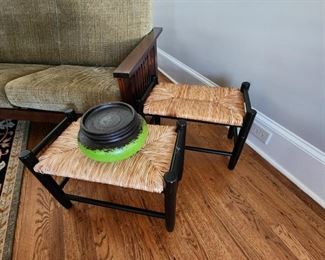 Woven Stools (pair available)